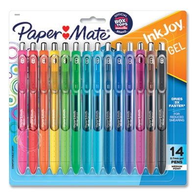 Paper Mate InkJoy Gel Pens, Medium Point, Assorted Colors, 14 Count