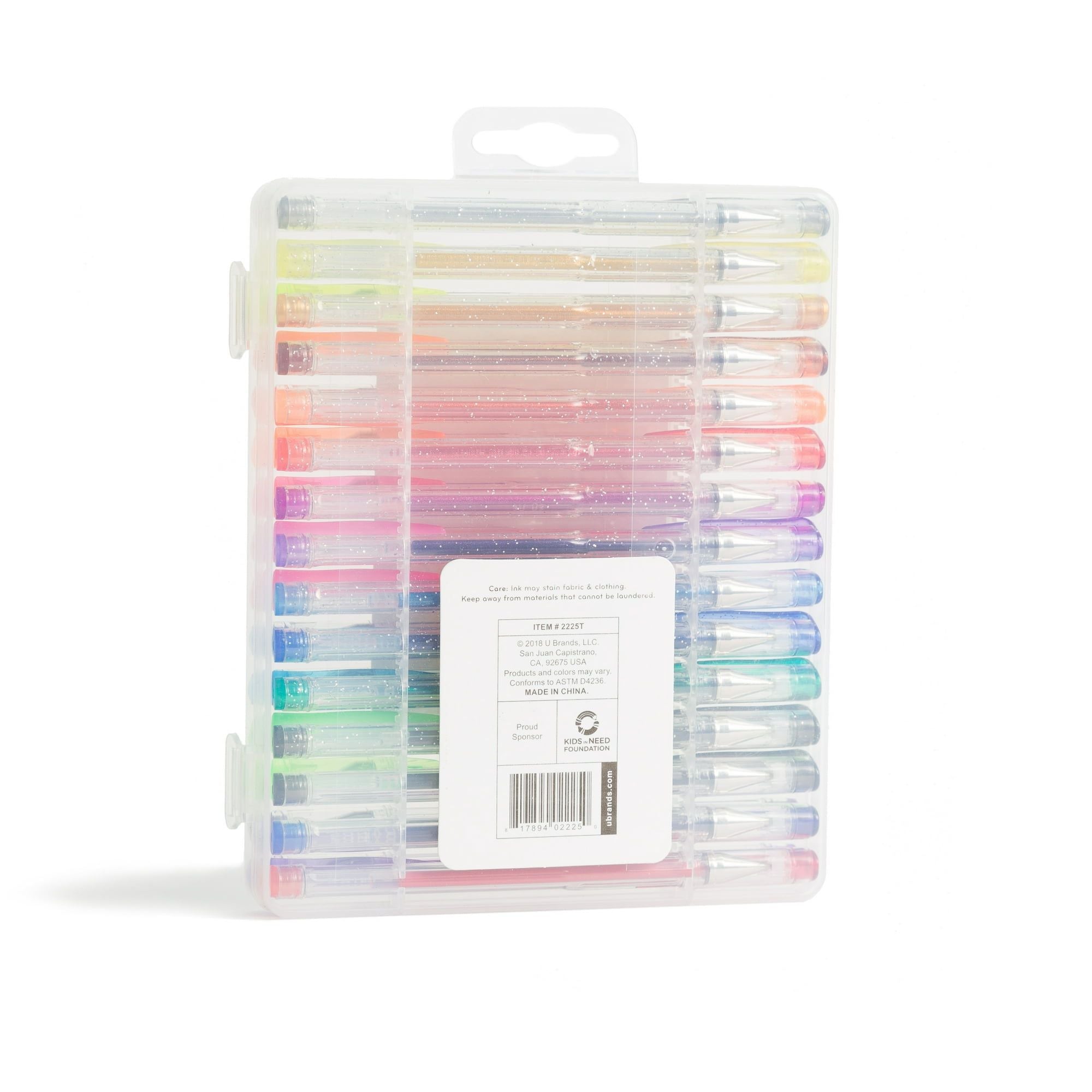 U Brands 30 Count Gel Pens, Assorted Colors