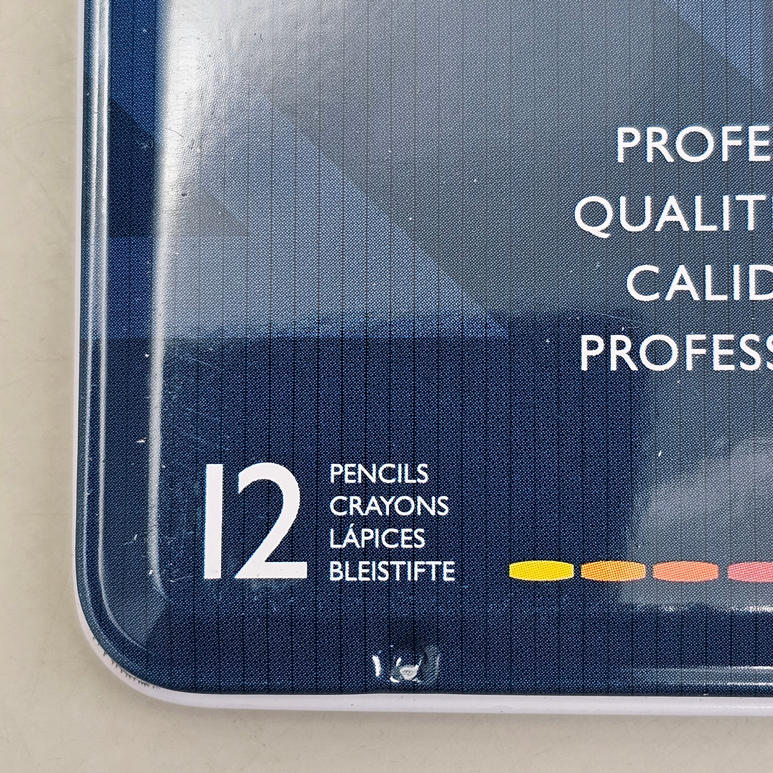 DERWENT (12 PACK) Watercolour Pencils Metal Tin Water Soluble Color Layer 3288I