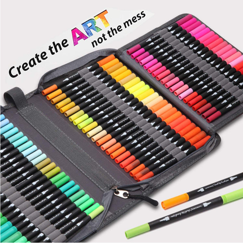 Soft Head Color Watercolor Pen Art Student Painting Coloring Gift Set
