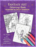 Fantasy Art Coloring Book: Fairies, mermaids, dragons and more! By artist Molly Harrison - Paperback