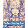 Fantasy Coloring Quest: Adult Coloring Book - Paperback