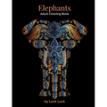Elephants: Adult Coloring Book - Paperback
