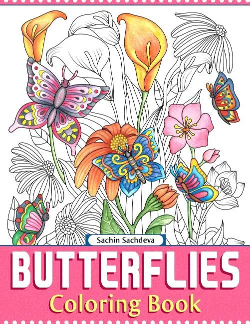 Butterflies: Coloring Book for Adults - Paperback